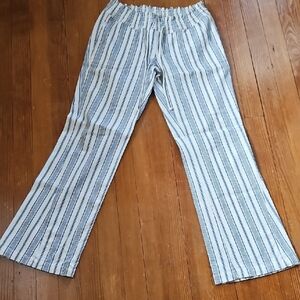 Roxy Linen Striped Pants